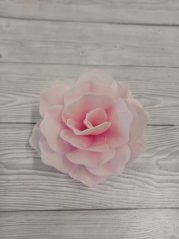 Květ z jedlého papíru - ( Lehce růžový ) velký