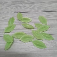 Zelené lístečky z jedlého papíru - 10 ks