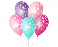 Nafukovací balónky barevné - Princezna 5 ks