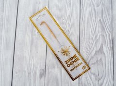 Prskavka na dort - zlatá - číslice 1
