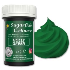 Gelová barva Sugarflair - zelená ( holly green )