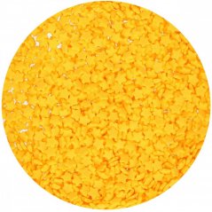 Cukrové zdobení - mini hvězdičky - žluté - 20 g