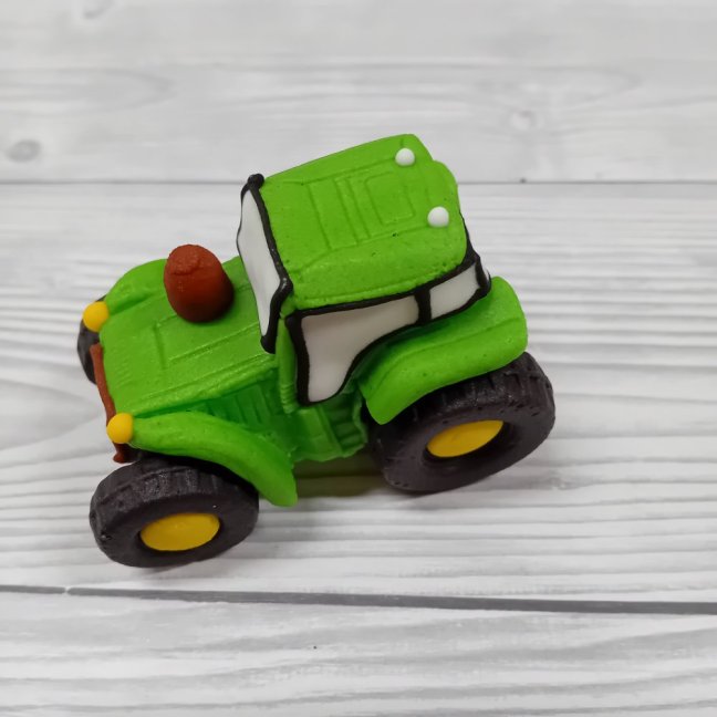 Dekorace na dort - Traktor zelený