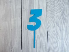 Zápich do dortu č. 3 (modrý)