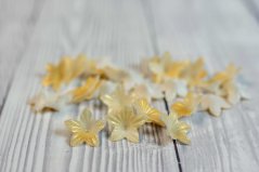 Kvítka z jedlého papíru drobná - zlatavá - 30 ks