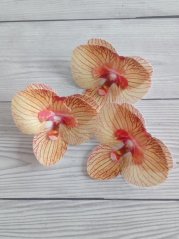 Květ z jedlého papíru - žíhaná orchidej, 3 ks