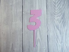 Zápich do dortu č. 3 (růžový)