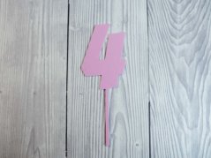 Zápich do dortu č. 4 (růžový)