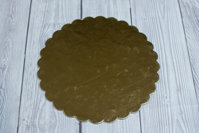 Dortová podložka kulatá - okraj zoubek -  20 x 20 cm - 15 ks