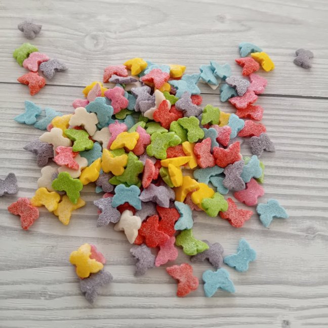 Cukrové zdobení - motýlci barevní, 20 g
