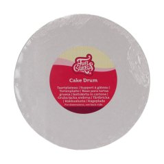 Dortová luxusní podložka 1,2 cm - kulatá bílá  35  cm - 5 ks