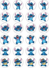 Jedlé obrázky - Stitch cupcakes