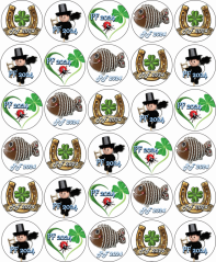 Jedlé obrázky na cupcakes - PF 2024  - podkova 4 cm