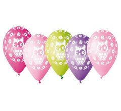 Nafukovací balonky - Sovičky 5 ks