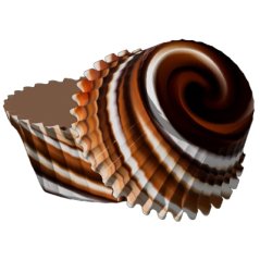 Papírové košíčky  3 cm - Spirála