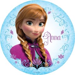 Jedlý obrázek na dort  - princezna Anna z Ledového království