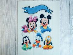 Jedlý obrázek na dort  - malá Minnie a kamarádi