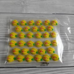 Cukrové ozdoby - Žlutá vlnka