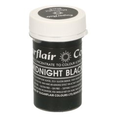 Gelová barva Sugarflair – černá  25g