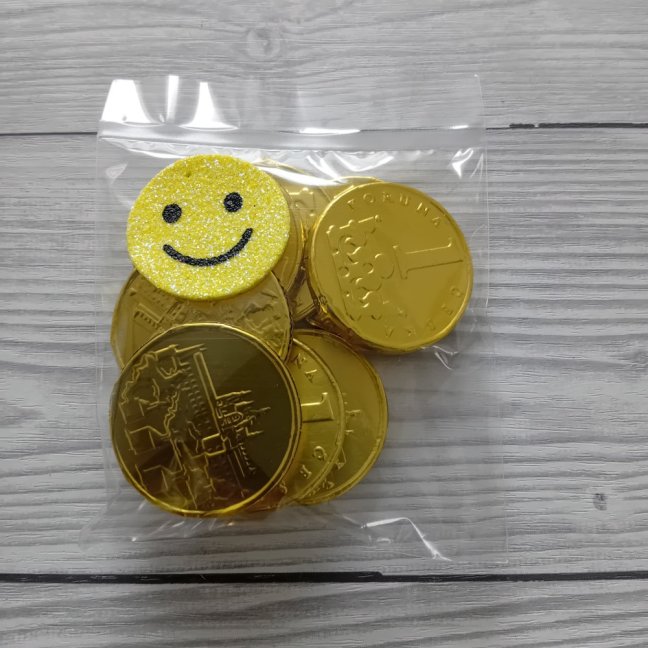 Smajlíkovi čokoládové penízky -  35 g