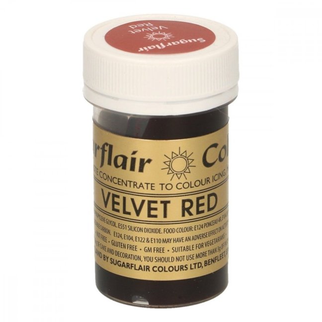 Gelová barva – velvet red
