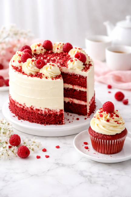 Směs na dort  - Sandra RED Velvet 1 Kg červený korpus