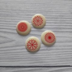 Čokoládová dekorace – KOLEČKO S KYTIČKAMI 20 KS