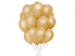 Nafukovací balonky - zlaté perleťové - 50 ks
