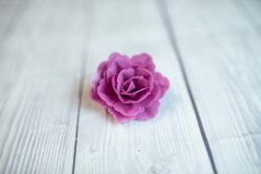 Květ z jedlého papíru - fialový - 3 ks