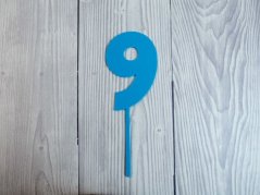 Zápich do dortu č. 9 (modrý)