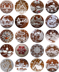Jedlé obrázky na cupcakes - motivy na perníčky - 4,7 cm