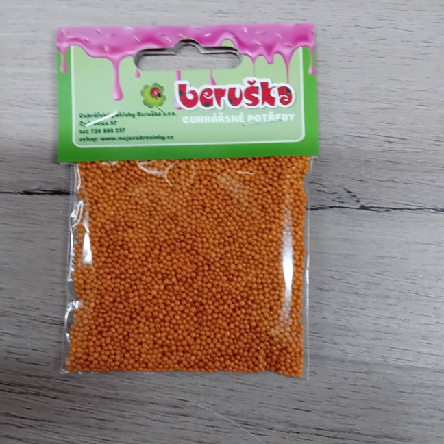 Cukrové zdobení - máček zlatý 20 g