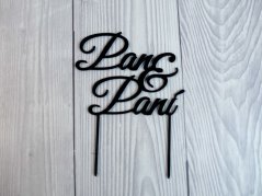 Zápich do dortu - Pan a Paní (černý)