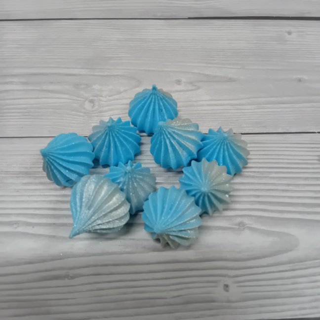 Sněhové pusinky modro - stříbrné Sněhové pusinky modro - stříbrné