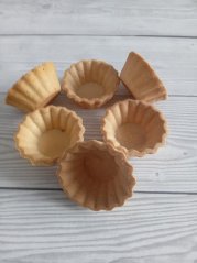 Tartaletkové košíčky světlé Ø 54 mm 18 ks