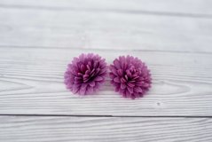 Květ z jedlého papíru - jiřinka fialová 4,5 cm, 3 ks