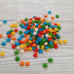 Cukrové zdobení - Hvězdičky barevné/pastelové   20 g