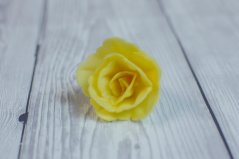 Květ z jedlého papíru - žlutý menší - 3 ks